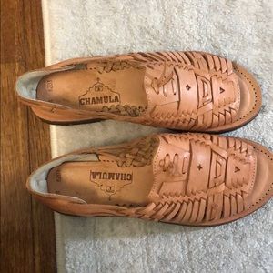 Chamula open toe flats